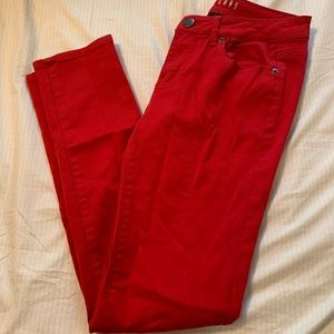 Red Skinny Jeans